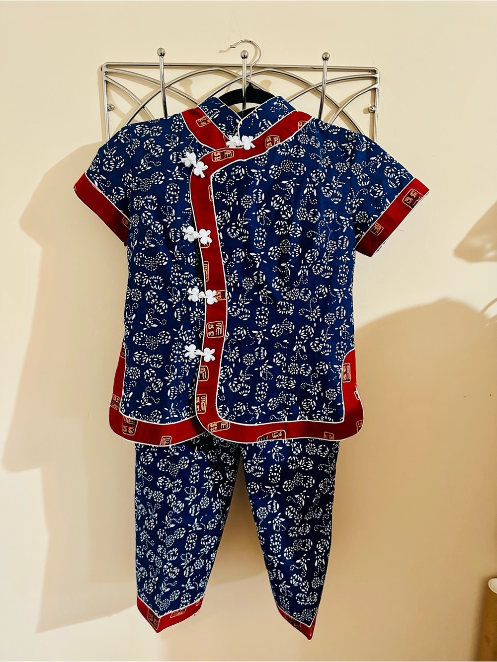 Chinese Mandarin Top with Matching Pants